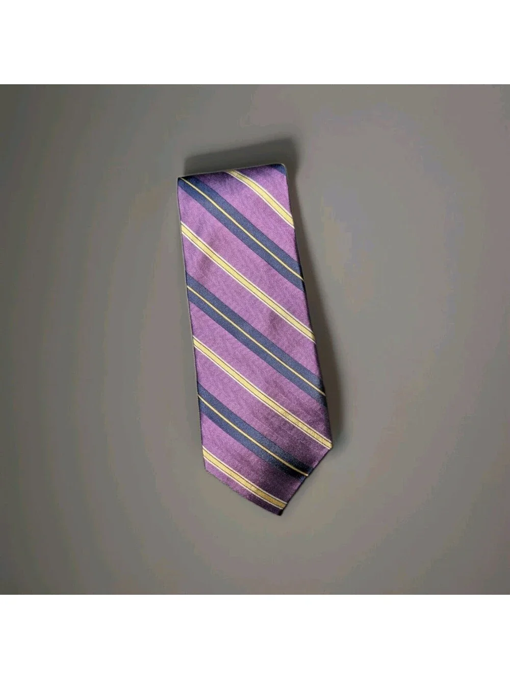 Lauren Ralph Lauren Purple Gold Silk Tie